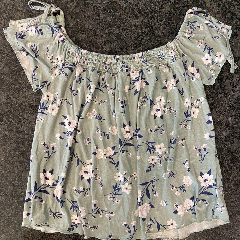 Floral off the shoulder top